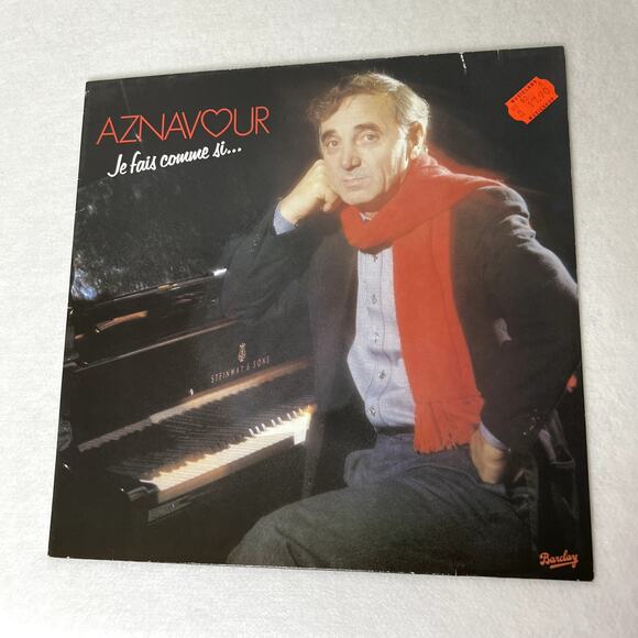 Record Other - Charles Aznavour Je Fais Comme Si French Vinyl Record